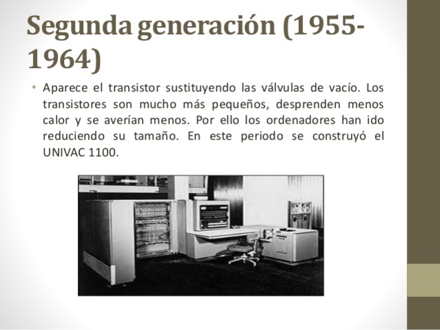 SEGUNDA GENERACION 1955 - 1964