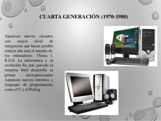 CUARTA GENERACION 1970 - 1980
