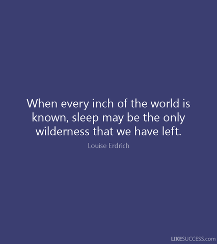 "I Was Sleeping Where The Black Oaks Move"