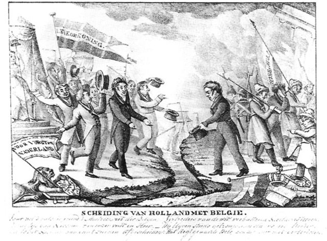 De scheiding tussen Nederland en België
