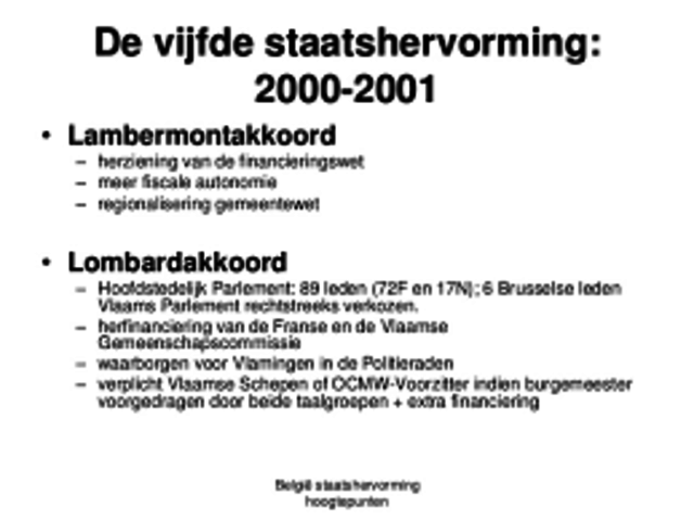Vijfde staatshervorming