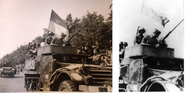 Reconocimiento de La nueve en París