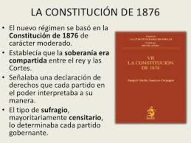 CONSTITUCION DE 1876