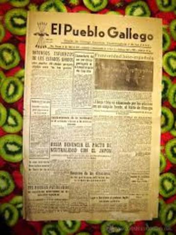 Fole e redator do periodico El Pueblo Gallego