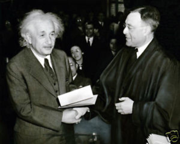 Einstein Becomes U.S. Citizen