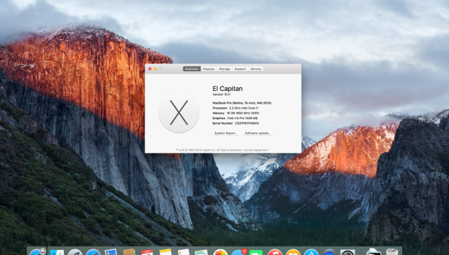 OS X 10.11 “El Capitan”