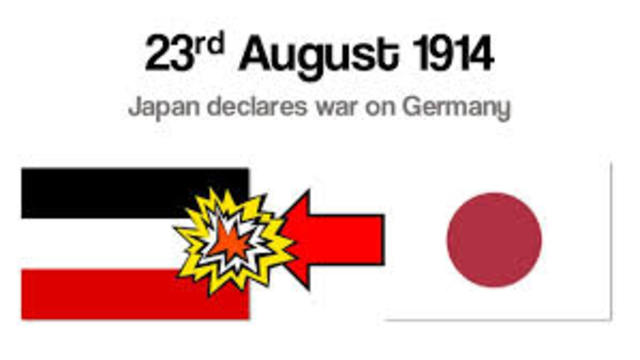 Japan declares war on Germany