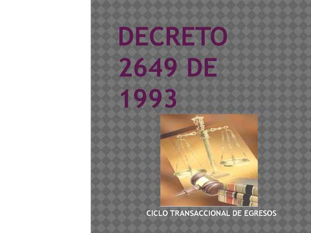 DECRETO 2649 DE 1993
