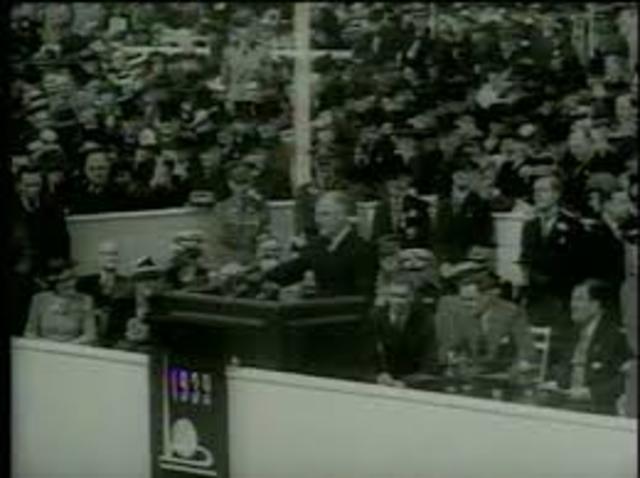 FIrst Regular Schedule of Television Service