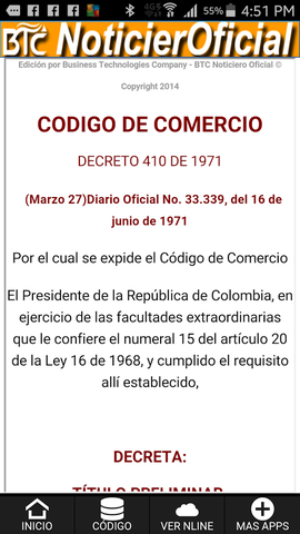 Actualiza el codigo de comercio