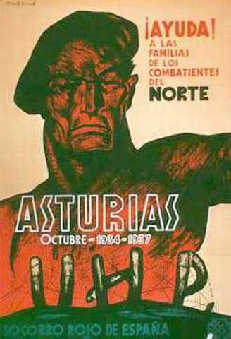 Revolución de octubre de Cataluña y Asturias.