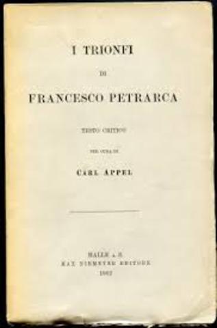 opera in lingua volgare di Petrarca:I Trionfi