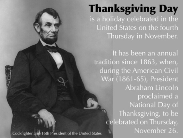 President Lincoln and Thanksgiving