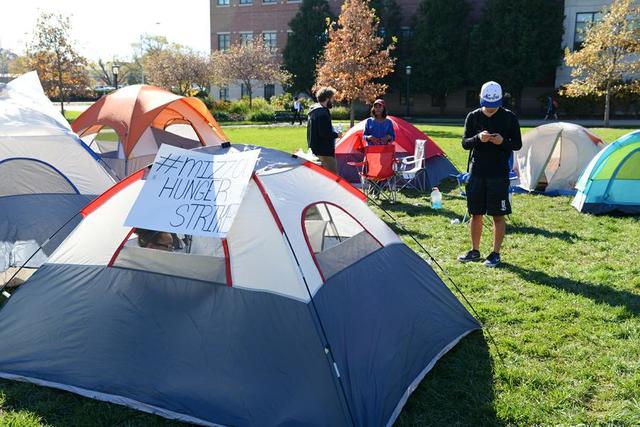 Graduate student begins hunger strike calling for Wolfe's removal