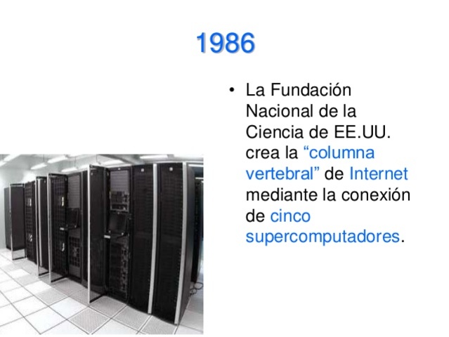 Creación de columna vertebral mediante super computadores