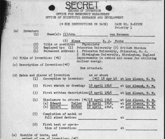 "Improvement in Methods and Means for Utilizing Nuclear Energy"