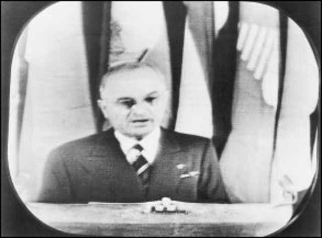 First long distance television transmission