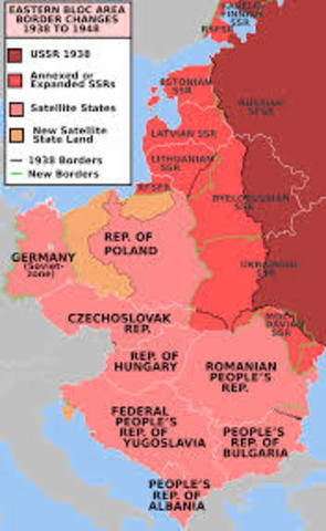 Nazis and Soviets divide up Poland.