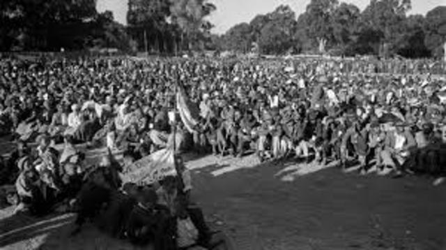 Freedom Charter adopted at the Congress of the People at Kliptown.
