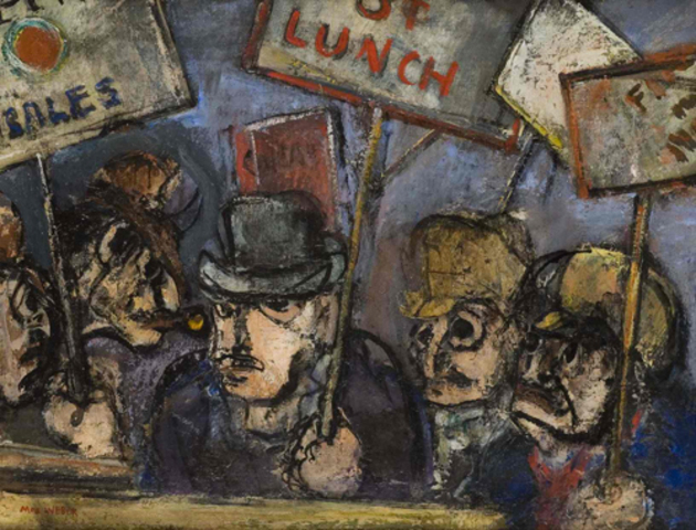 "Signs" painted by Max Weber