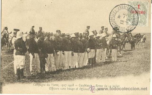 Los españoles entrenando con los americanios