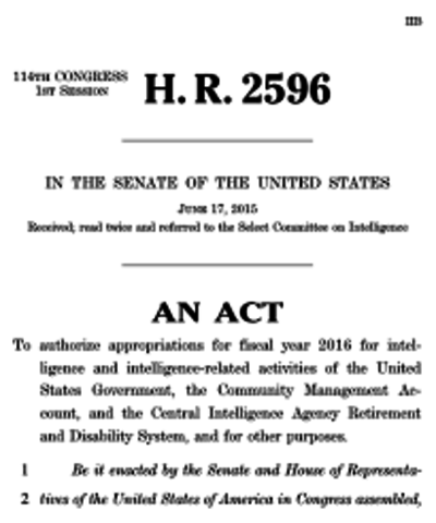 Congress acts to authorize the U.S.