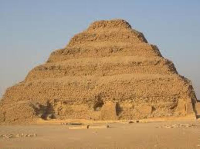 The step pyramid for king Zoser was built
