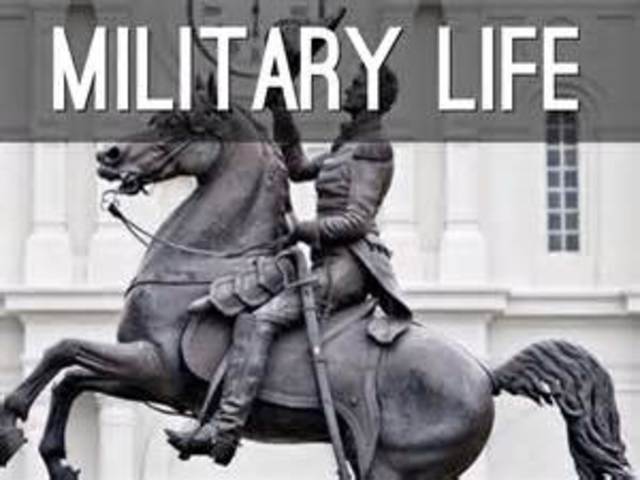 Jackson enlists in the army