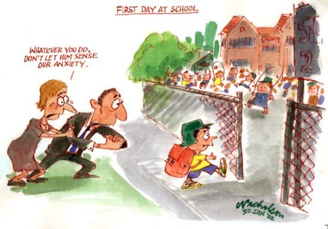 first day of school(kindergaten)