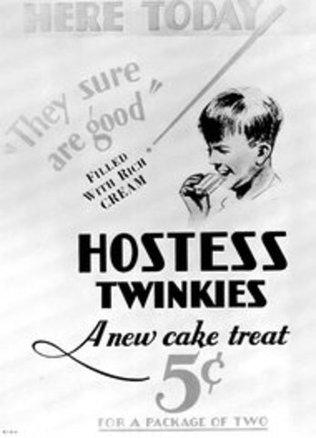 Hostess Twinkies are invented.