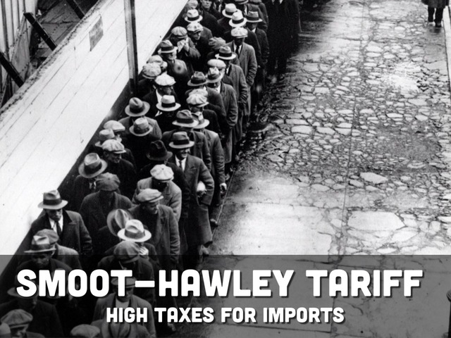 President Hoover signed the Smoot-Hawley Tariff Act into law.