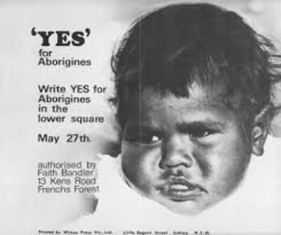 Federal government began to pass legislation to help the Aborigines