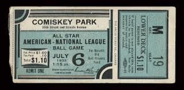 The first Major League Baseball All-Star Game
