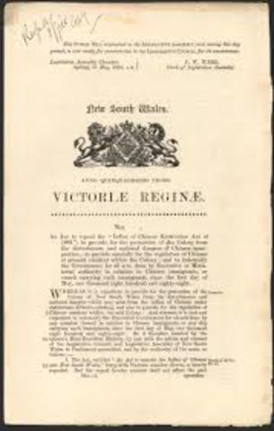 Immigration Restriction Act of 1901