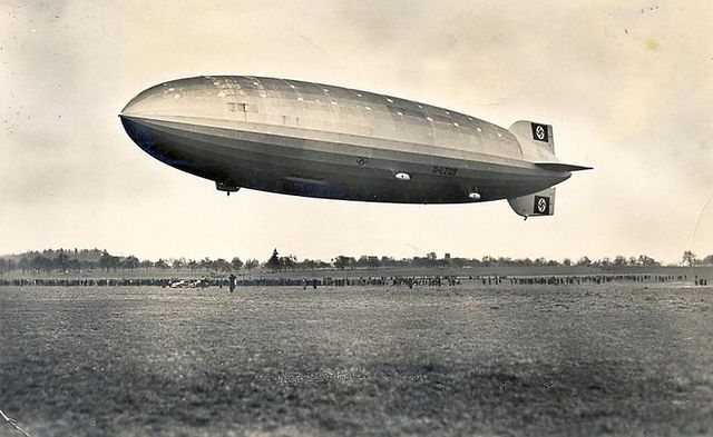 First flight of Hindenburg.