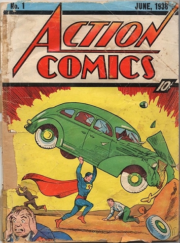 Superman 1st appears in DC Comics' Action Comics Series issue #1.