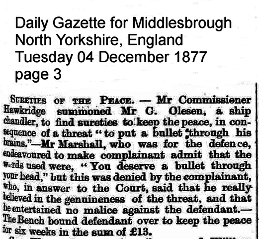 Christian Olesen Threatening a Man