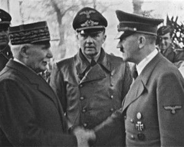 Gen. Petain and Hitler