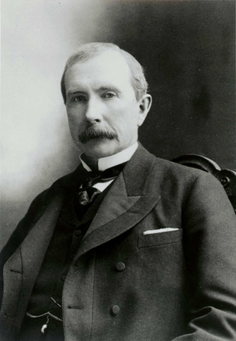 John D. Rockefeller refines 90% of America's oil