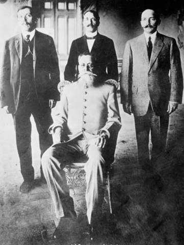 Huerta, Díaz, and Reyes Plot against Madero