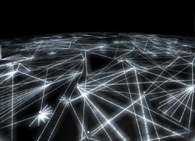 Computer going on internet