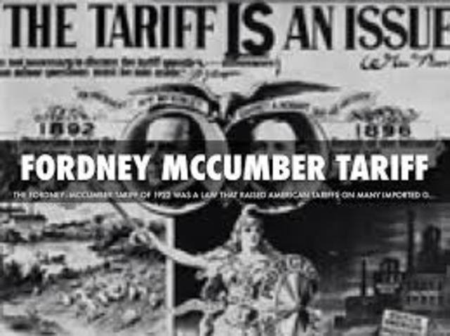 Fordney-McCumber Tariff Law