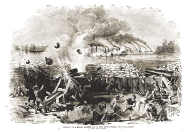 Union army/navy forces take Fort Henry