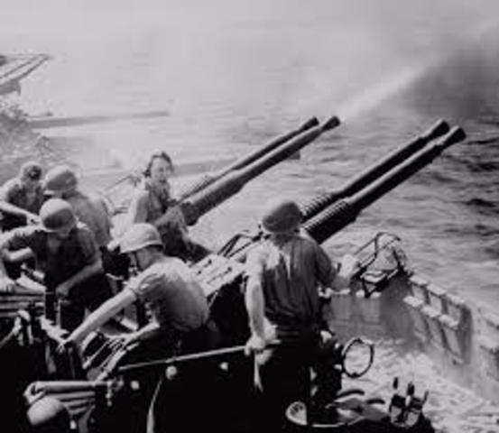 US declares war on Japan