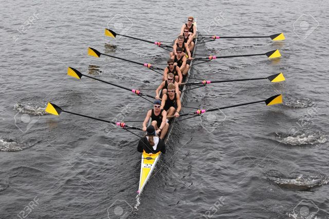 Remé en mi primera regata