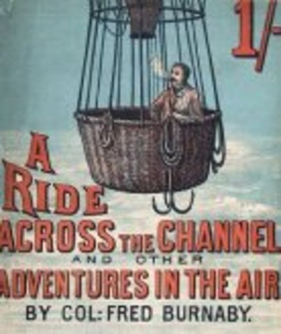 He crossed the English Channel in a hot air balloon.