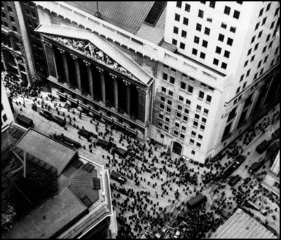 "Jueves negro" y hundimiento de la bolsa