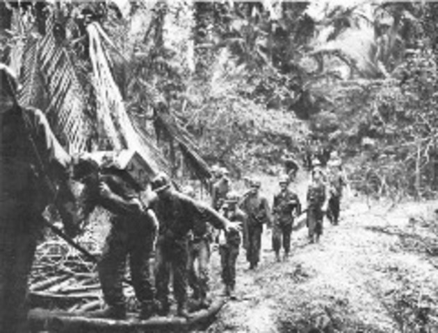 Japan invades Papua New Guinea