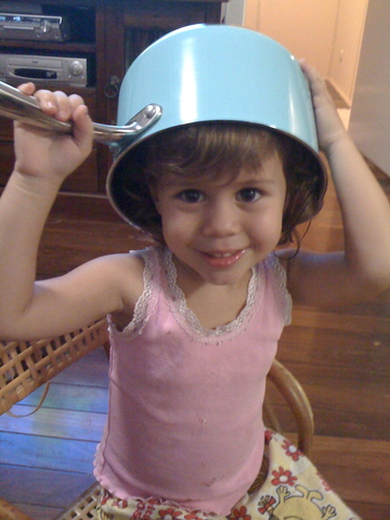 Pretending to be a character from my favourite book.