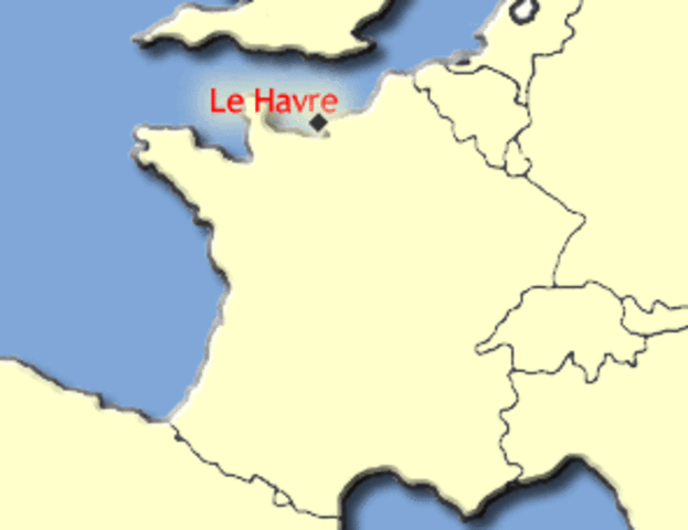 Se instala en Le Havre